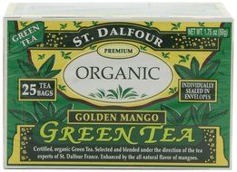 ST. DALFOUR Organic Green Tea, Tea Bags, Original, 1.75-Ounce Bags, 25-Count Boxes (Pack of 6) N7