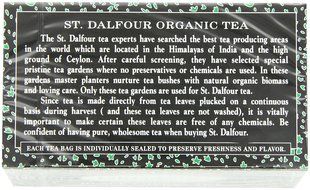 ST. DALFOUR Organic Green Tea, Tea Bags, Original, 1.75-Ounce Bags, 25-Count Boxes (Pack of 6) N16