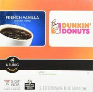 Dunkin Donuts French Vanilla Flavored Coffee K-Cups For Keurig K Cup Brewers (32 Count) N3