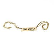 Eastern Tabletop 9542W Brass ID Tags, Hot Water