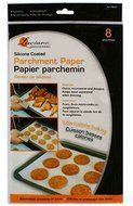 8 Piece Silicone Coated Parchment Baking Paper 15 Inches x 12 Inches
