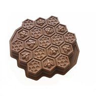 X-Haibei Bee Honeycomb Pull Apart Cake Baking Pan Silicone Soap Gelatin Bath Bomb Mold