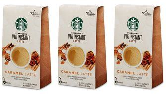 Starbucks Via Caramel Latte 5 Packets (Pack of 1) N6