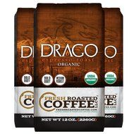 Drago Organic Espresso Blend Coffee, Whole Bean, Fresh Roasted Coffee LLC. (5 lb.) N4