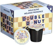 Double Donut Coffee Single Serve Cups for Keurig K Cup Brewer Variety Pack, 60 Count N2