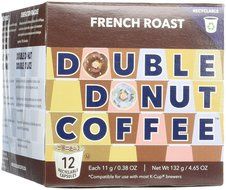 Double Donut Coffee Single Serve Cups for Keurig K Cup Brewer Variety Pack, 60 Count N6
