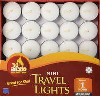 Mini Travel Tea Lights / 50 Pack