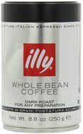 Illy Scuro Whole Bean Coffee Dark Roast- Pack of Six 8.8 oz. Coffee Cans N6