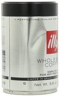 Illy Scuro Whole Bean Coffee Dark Roast- Pack of Six 8.8 oz. Coffee Cans N11