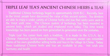 Triple Leaf Tea Bags, Mulberry Leaf, 20 Count N6