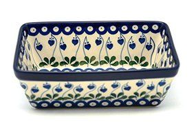 Polish Pottery Baker - Loaf Dish - Bleeding Heart