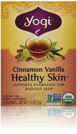Yogi Tea Healthy Skin Cinnamon Vanilla Organic Tea, 6 Count