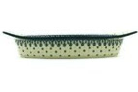 Polish Pottery Oval Baker with Handles 18-inch N8