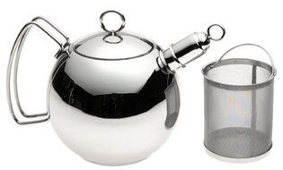 WMF 1 1/2-Quart Stainless Steel Ball Shaped Tea Kettle with Infuser