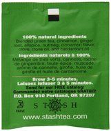 Stash Tea Ginger Peach Green Tea, 10 Count Tea Bags in Foil (Pack of 12) N7