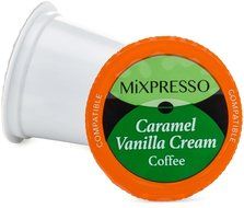 50 Caramel Vanilla Cream K Cups - For All Keurig Machines - by Mixpresso Coffee