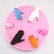 Longzang Small Hand Silicone Mold Sugar Craft DIY Gumpaste Cake Decorating Clay