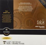 Cafe Escapes Milk Chocolate Hot Cocoa Keurig K-Cups, 16 Count N3