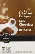 Cafe Escapes Milk Chocolate Hot Cocoa Keurig K-Cups, 16 Count N4