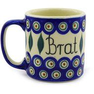 Ceramika Bona H5103F Polish Pottery Ceramic Mug Hand Painted, 12-Ounce