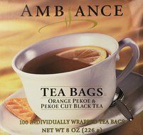 1 X 100 Ambiance Orange Pekoe &amp; Pekoe Cut Black Tea Bags
