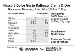 Nescaf&eacute; Dolce Gusto Dallmayr Crema d&acute;Oro, 16 Capsules N2