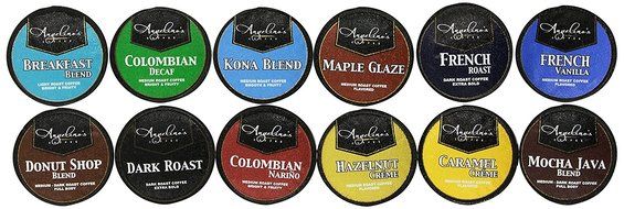 100ct Angelino's Coffee Variety Pack for Keurig K-Cup Coffee Brewers, 12 Assorted Single Cup Sampler For Keurig... N2