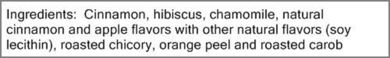 Celestial Seasonings Cinnamon Apple Spice Herbal Tea, 20 bags N3
