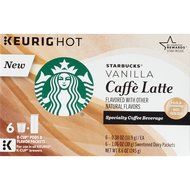 Starbucks Vanilla Caff&eacute; Latte Specialty Coffee Beverage K-Cups, 24 Count