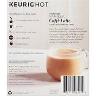 Starbucks Vanilla Caff&eacute; Latte Specialty Coffee Beverage K-Cups, 24 Count N2