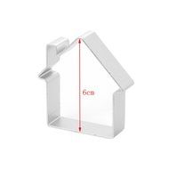 House Shaped Cake Decorating Cookies Baking Cutter Mould Tool Aluminium Alloy N3
