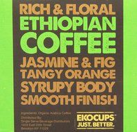 EKOCUPS Organic Artisan Coffee, Ethiopian, Medium roast for Keurig K-cup single serve Brewers, Each 0.45 Oz,... N4