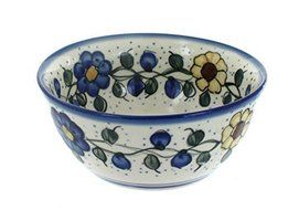 Polish Pottery Geranium Cereal Bowl