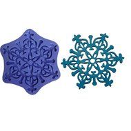 Silicone Mold Frozen Snow Snowflake Icing Gumpaste Cake Mold M4928 By Ok Molds