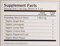 Yogi Tea Organic Lemon Ginger Tea, 16 Bags, 1.02 oz