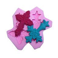 Witkey 2 Cavity Cross Shape Non Stick Silicone Mold Fondant Chocolate Molds Candy Molds Baking Cookie Mould Soap... N2