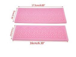 yueton Pack of 2 Lace Flower Silicone Mold Mould Cake Decoration Tool for Fondant Cake Cupcake N2