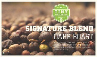Tiny Footprint Coffee Organic Dark Roast Ground Coffee, 16-Ounce Bags (Pack of 2) N2