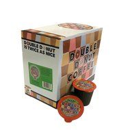 Double Donut Coffee Decaf Caramel Swirl Flavored Coffee Single Serve Cups For Keurig K Cup Brewer (24 Count) N2