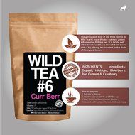 Organic Berry Loose Leaf Tea, Wild Tea #6, Herbal Tea With Hibiscus, Elderberry, Currant and Cranberry (4 ounce) N2