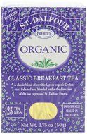 ST. DALFOUR Organic Tea, Tea Bags, Classic Breakfast, 1.75-Ounce Bags, 25-Count Boxes (Pack of 6)