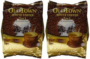 Old Town Instant White Coffee 3 in 1 Variety Pack, 2 Bags (Classic &amp; Hazelnut, 21.2oz/600g Per Bag) N3