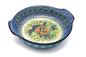 Polish Pottery Baker - Round with Grips - Large - Unikat Signature U4400