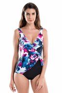 Delimira Women&#039;s One Piece Waist Minimizer V-neck Swimwear Beachwear Swimsuit Multicoloured Multicoloured #1 US 16 N7