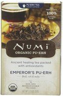 Numi Organic Tea Emperor's Pu-erh, Full Leaf Black Pu-erh Tea, 16-Count non-GMO Tea Bags (Pack of 2)