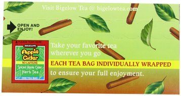 Bigelow Apple Cider Herbal Tea, 20-Count Boxes (Pack of 6) N3