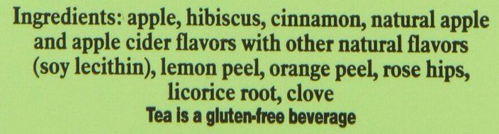 Bigelow Apple Cider Herbal Tea, 20-Count Boxes (Pack of 6) N4