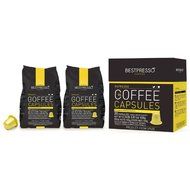 20 Bestpresso Nespresso Compatible Gourmet Coffee Capsules - Nespresso Pods Alternative: Espresso Blend Natural...