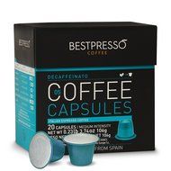 20 Bestpresso Nespresso Compatible Gourmet Coffee Capsules - Nespresso Pods Alternative: Espresso Blend Natural... N10