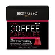 20 Bestpresso Nespresso Compatible Gourmet Coffee Capsules - Nespresso Pods Alternative: Espresso Blend Natural... N17